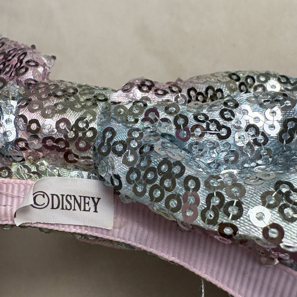 Disney Hat Headband Womens Unicorn Minnie Mouse Sequin Pastel Iridescent Ears - Picture 2 of 3